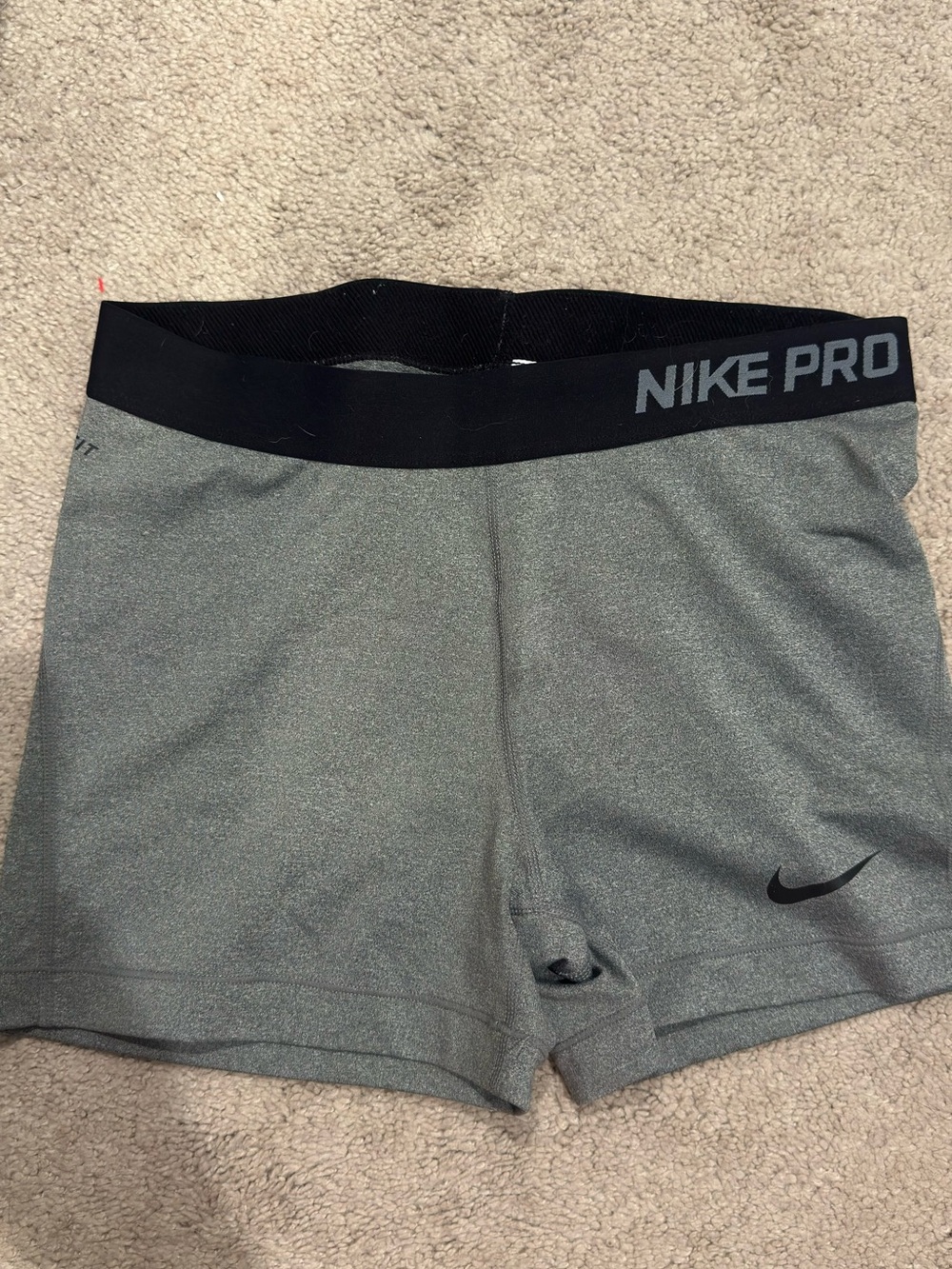 Nike Pro Women's Grey Compression Training Shorts DriFit